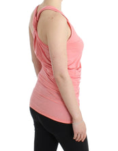 Pink cotton tank top Cavalli