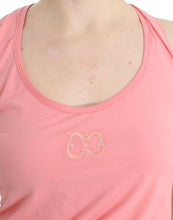 Pink cotton tank top Cavalli