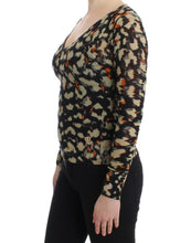 Multicolor v-neck wool jumper Cavalli