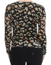 Multicolor v-neck wool jumper Cavalli