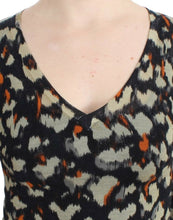 Multicolor v-neck wool jumper Cavalli