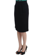 Black wool pencil skirt Cavalli
