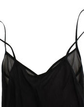 Black long sleeve silk dress Cavalli