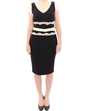 Black lace sheath dress Cavalli