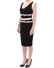 Black lace sheath dress Cavalli