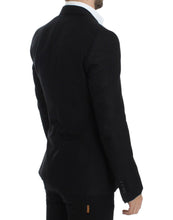 Black wool silk SICILIA blazer Dolce & Gabbana