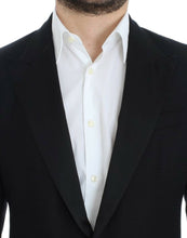 Black wool silk SICILIA blazer Dolce & Gabbana