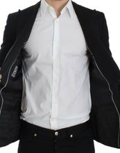 Black wool silk SICILIA blazer Dolce & Gabbana