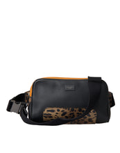 Dolce & Gabbana Black Exotic Leather Logo Belt Waist Fanny Pack Bag