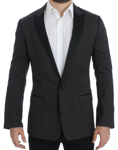 Black wool slim MARTINI blazer Dolce & Gabbana