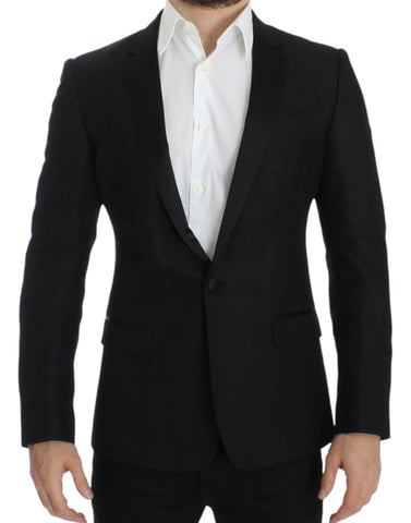 Black wool MARTINI slim blazer Dolce & Gabbana
