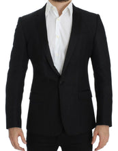 Black wool MARTINI slim blazer Dolce & Gabbana