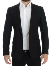 Black wool MARTINI slim blazer Dolce & Gabbana