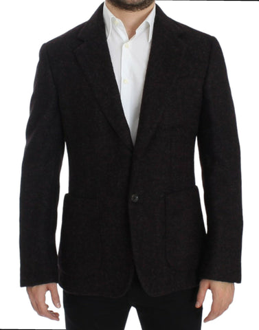 Bordeaux alpaga two button blazer Dolce & Gabbana