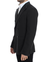 Brown wool slim fit blazer Dolce & Gabbana