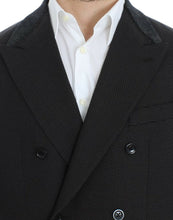Brown wool slim fit blazer Dolce & Gabbana