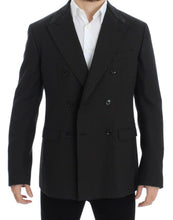 Brown wool slim fit blazer Dolce & Gabbana