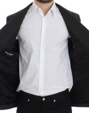 Brown wool slim fit blazer Dolce & Gabbana