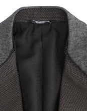 Brown wool slim fit blazer Dolce & Gabbana