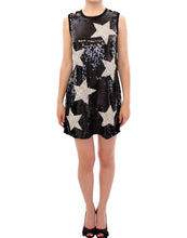Masterpiece black crystal swarovski stars sheath dress Dolce & Gabbana