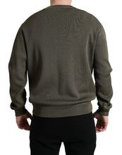 Dolce & Gabbana Green Viscose Crew Neck Men Pullover Sweater