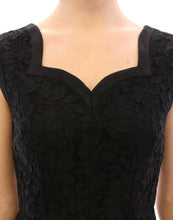 Black floral lace sicily runway dress Dolce & Gabbana