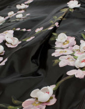 Black patent floral HANDPAINTED dress Dolce & Gabbana