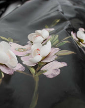 Black patent floral HANDPAINTED dress Dolce & Gabbana