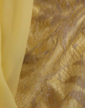 Yellow lace crystal mini dress Dolce & Gabbana
