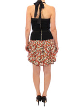 Multicolor floral bubble halterneck dress Dolce & Gabbana