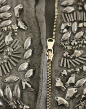 Black floral crystal embedded dress Dolce & Gabbana