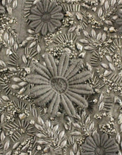 Black floral crystal embedded dress Dolce & Gabbana