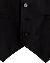 Black striped cotton casual vest Costume National