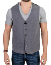 Gray cotton blend casual vest Costume National