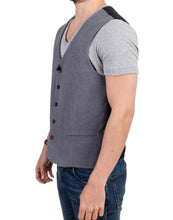 Gray cotton blend casual vest Costume National
