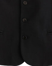 Black wool blend casual vest Costume National