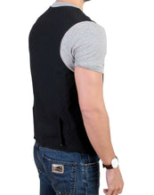 Black wool blend casual vest Costume National