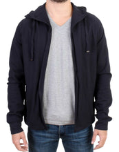 Blue hooded cotton sweater Costume National