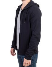 Blue hooded cotton sweater Costume National