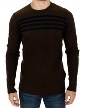 Brown striped crewneck sweater Costume National