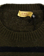 Brown striped crewneck sweater Costume National