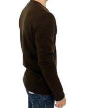 Brown striped crewneck sweater Costume National