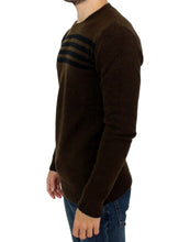 Brown striped crewneck sweater Costume National
