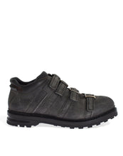 Gray Leather Ankle Strap Shoes Boots Dolce & Gabbana