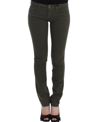 Green slim leg jeans Costume National