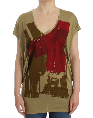 Green print shortsleeve t-shirt Costume National