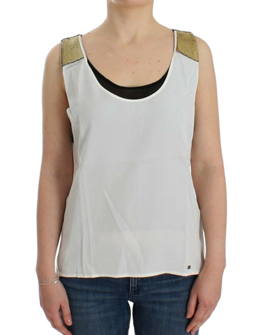 White sleeveless top Costume National