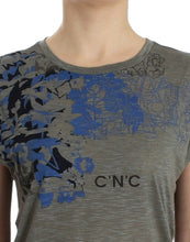 Gray print sleeveless t-shirt Costume National