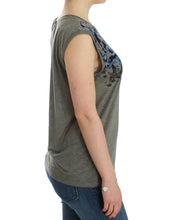 Gray print sleeveless t-shirt Costume National