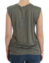 Gray print sleeveless t-shirt Costume National